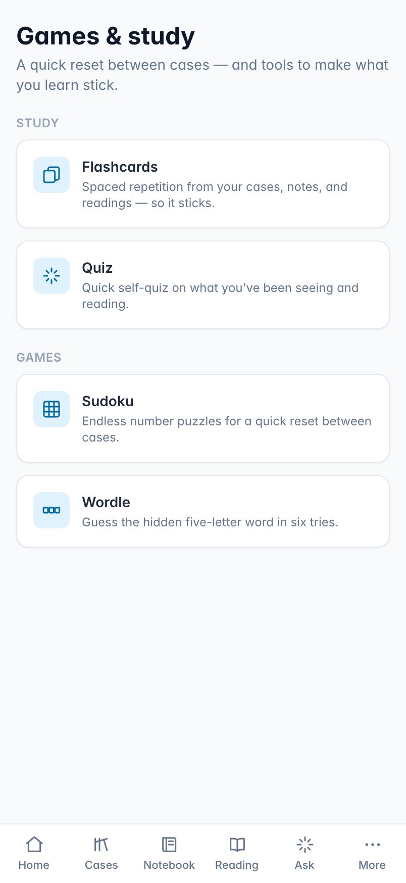 Games and flashcards